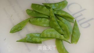 腊味荷兰豆的做法步骤：2