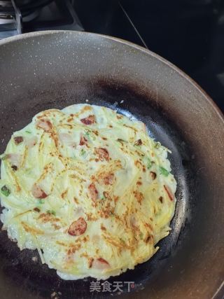 土豆丝鸡蛋饼的做法步骤：8