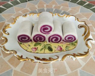 紫薯糯米卷的做法