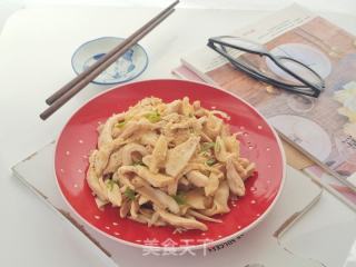 竹笋拌鸡丝的做法