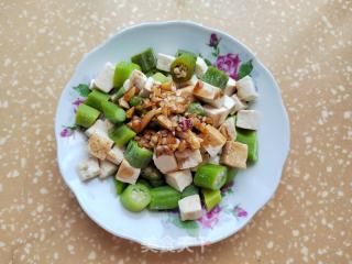 秋葵拌豆腐的做法步骤：7