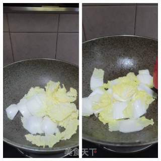 白菜烧猪红的做法步骤：8