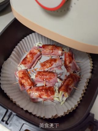 烤培根蔬菜卷的做法步骤：4