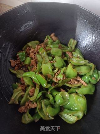 肉沫炒尖椒的做法步骤：8