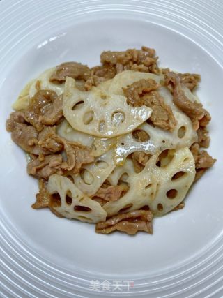 莲藕炒肉片的做法步骤：12