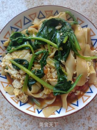 菠菜炒面的做法步骤：12
