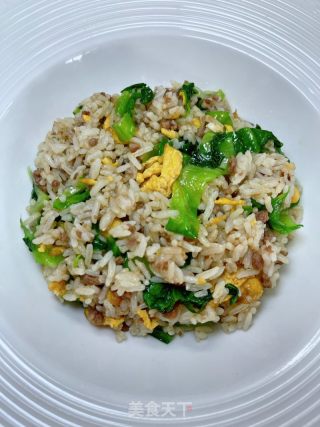 生菜牛肉炒饭的做法步骤：16