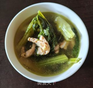 春菜肉片汤的做法步骤：8