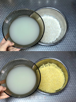 黄米凉糕的做法步骤：2