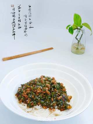 豇豆肉丁打卤面的做法步骤：10