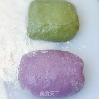 紫米馅糯米糍的做法步骤：2