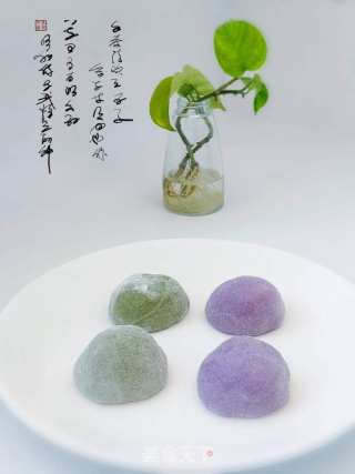 紫米馅糯米糍的做法步骤：4