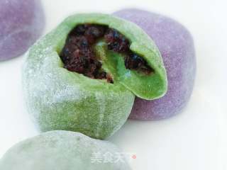 紫米馅糯米糍的做法步骤：5