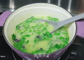 海参青菜小米粥的做法步骤：10