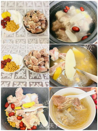 喝了可以补钙长高的黄豆牛骨汤的做法步骤：6