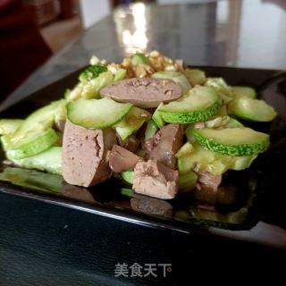 黄瓜拌鸡肝的做法