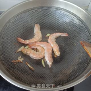 嫩南瓜炒白虾的做法步骤：7