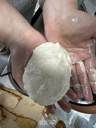 猪肉大葱肉盒的做法步骤：4