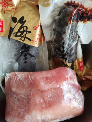 淮山海参炖瘦肉的做法步骤：2