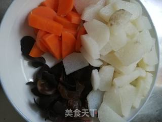 山药炒肉的做法步骤：1