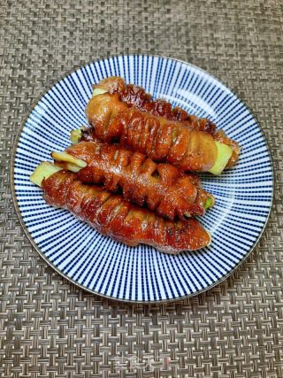肥肠卷大葱的做法步骤：10
