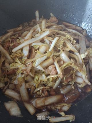 肉炒娃娃菜的做法步骤：5