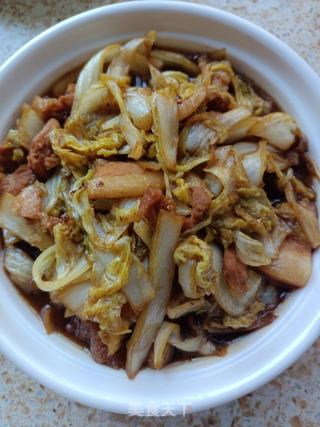 肉炒娃娃菜的做法步骤：6