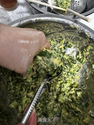 韭菜素丸子的做法步骤：3