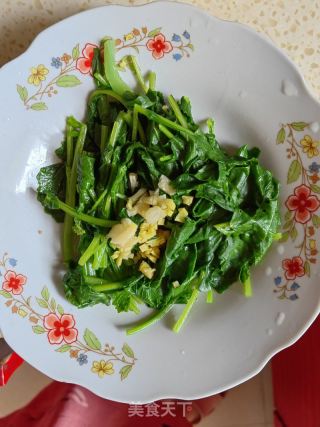 姜蒜拌毛毛菜的做法步骤：8
