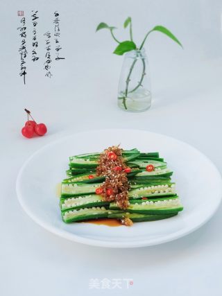 蒜香秋葵的做法