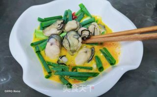 海蛎子辣椒煎鸡蛋的做法步骤：5
