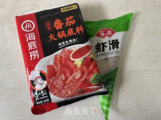番茄粉丝虾滑的做法步骤：3