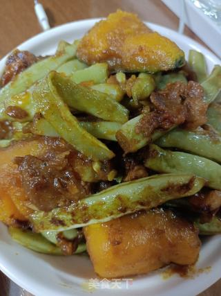 板栗南瓜炖豆角的做法
