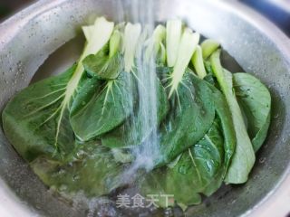 肉炒青菜的做法步骤：2