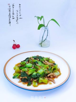 肉炒青菜的做法步骤：8