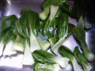 鸡蛋瘦肉青菜炒年糕的做法步骤：4