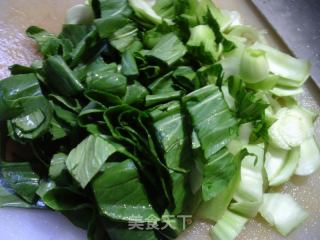 鸡蛋瘦肉青菜炒年糕的做法步骤：6