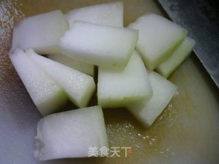 油炸素鸡烧冬瓜的做法步骤：4