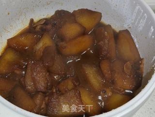 快手家常菜冬瓜培根的做法步骤：4