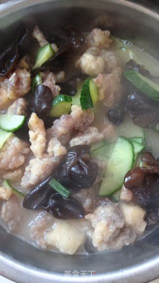 小酥肉黄瓜汤的做法步骤：6