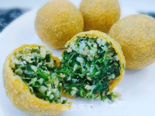 玉米面菜团子的做法步骤：10