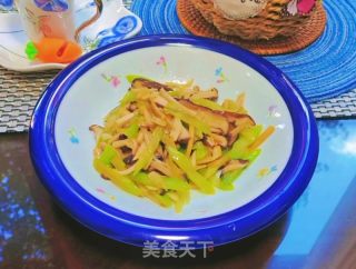双菇炒芹菜的做法步骤：10