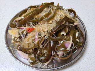 炝拌洋葱海带粉丝的做法步骤：8