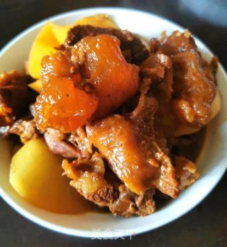 萝卜焖牛筋腩的做法步骤：7