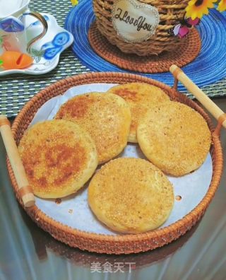 椒盐芝麻小饼的做法步骤：18