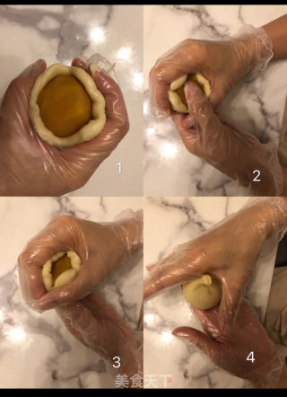 蛋黄酥的做法步骤：8