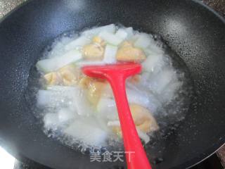 冬瓜鱼籽福袋汤的做法步骤：3