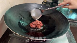 菜心炒牛肉的做法步骤：6