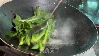 菜心炒牛肉的做法步骤：9