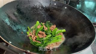 菜心炒牛肉的做法步骤：12